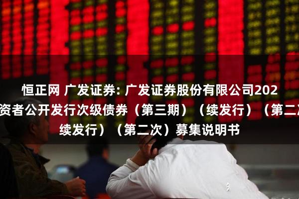 恒正网 广发证券: 广发证券股份有限公司2025年面向专业投资者公开发行次级债券（第三期）（续发行）（第二次）募集说明书